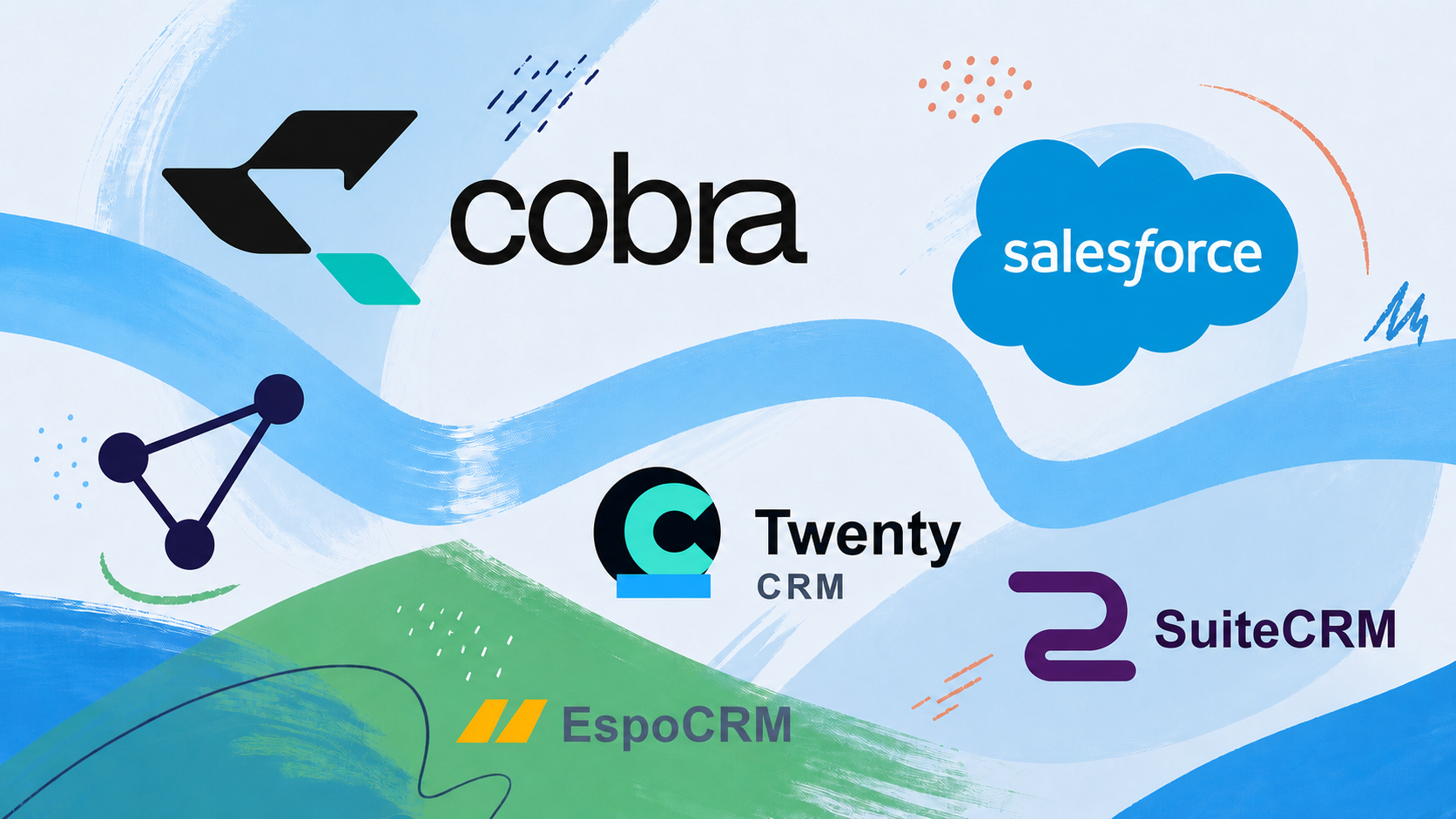 Auswahl verfügbarer CRM-Integrationen für mailfino