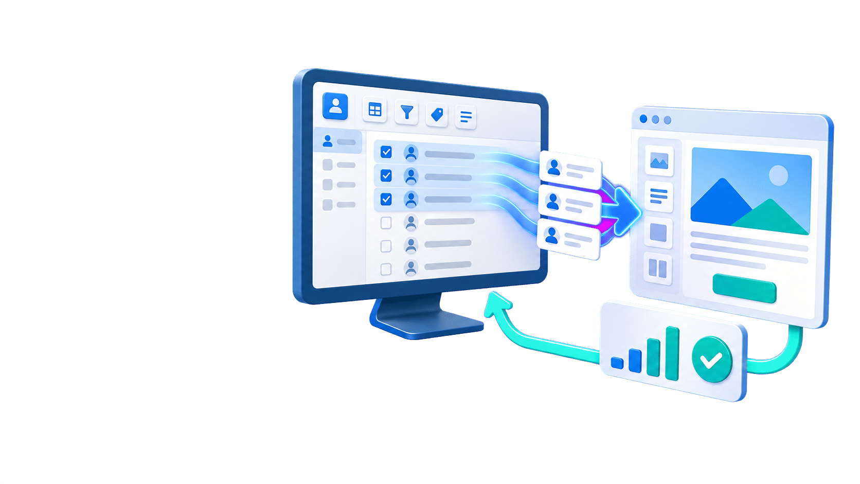 The cobra Desktop add-in transfers contacts to mailfino and brings campaign results back